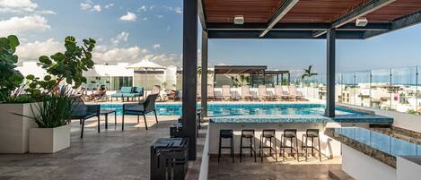 Una piscina climatizada