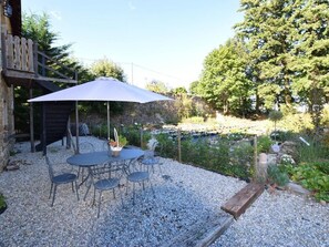 Outdoor dining - Gite La Grange à Foin in de Ardeche (Saint Prix)