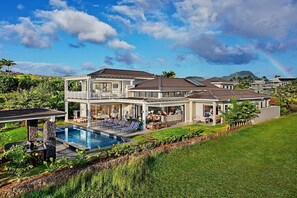 A heated pool - Spectacular home with ocean and golf course views! (Koloa)