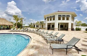 A heated pool