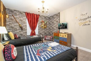 4 bedrooms, iron/ironing board, travel cot, free WiFi
