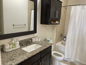 Combined shower/bathtub