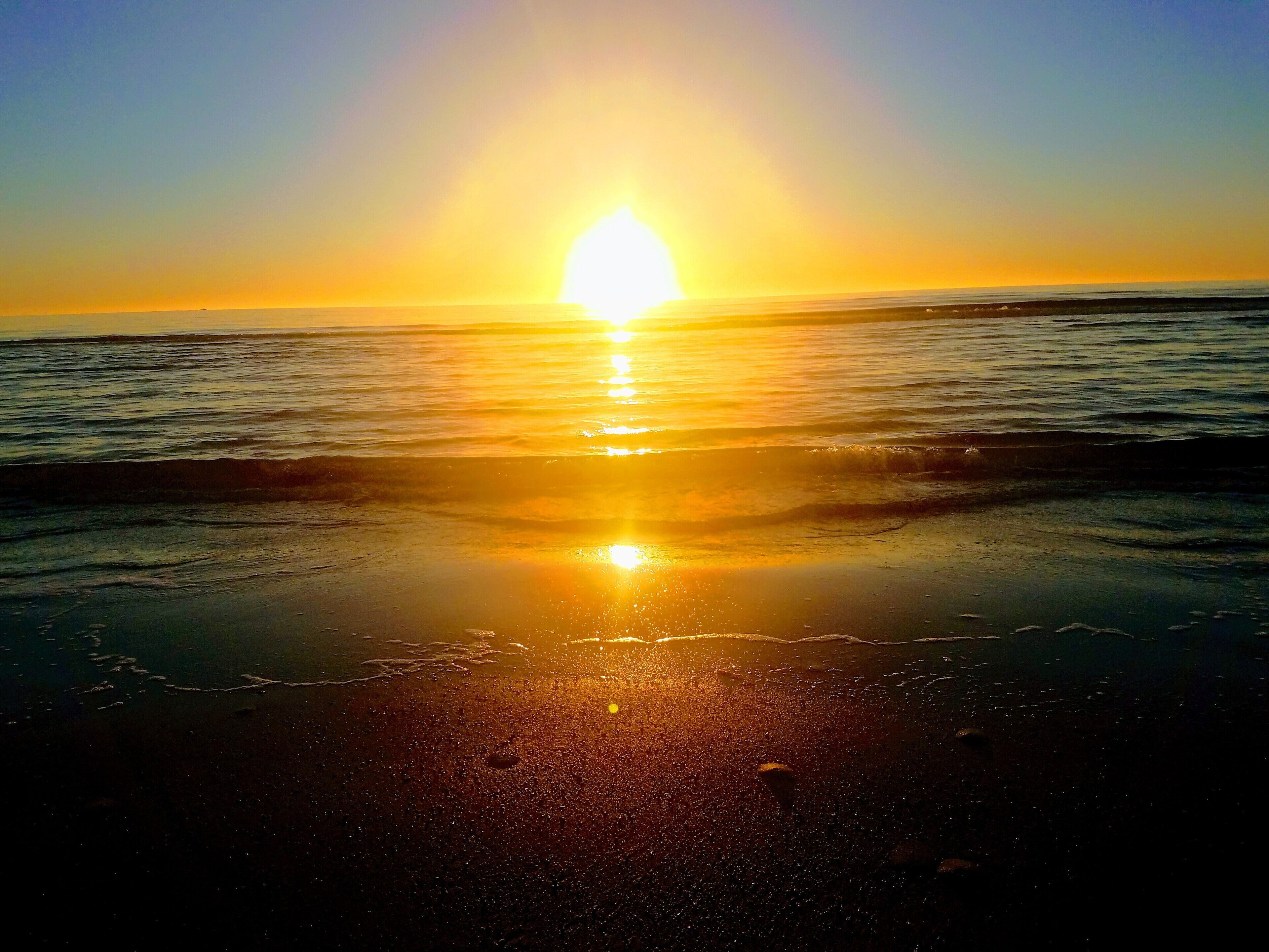Plage, chaises longues