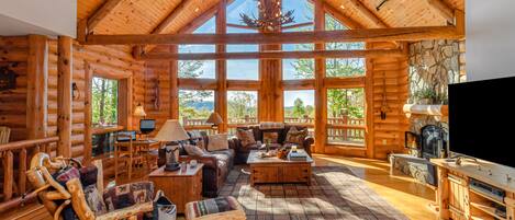 TV connectée, cheminée, jeux vidéo, Netflix