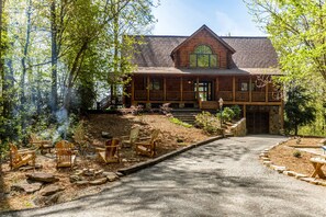 Exterior - Mountain View Cabin near Asheville with Hot Tub (Old Fort)