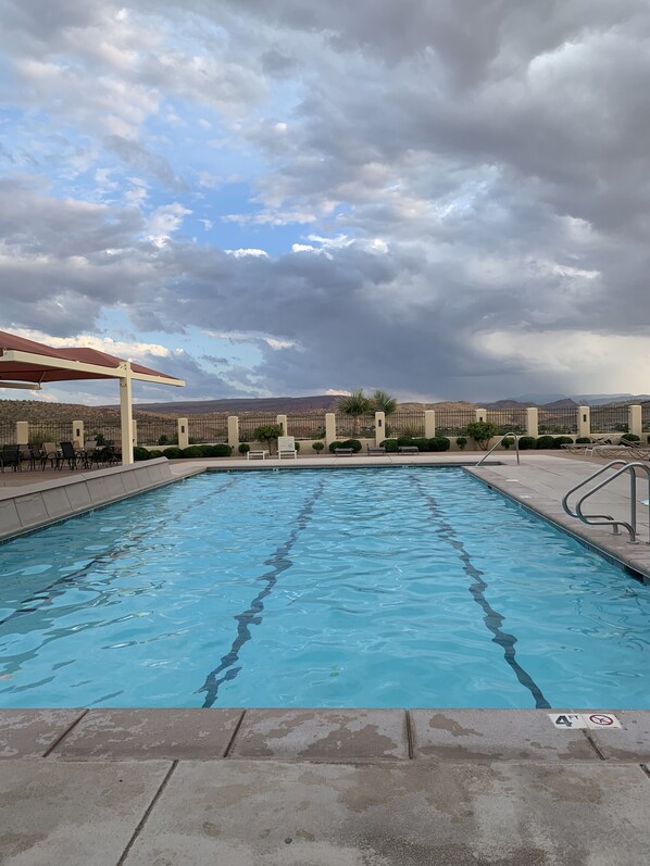 Indoor pool, outdoor pool