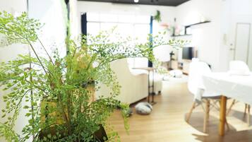 Deluxe Apartment | Living area | Flat-screen TV