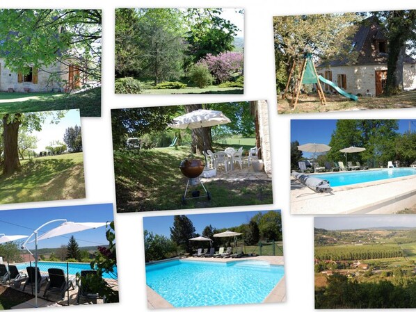 Pool - Independent house with heated pool near Montignac, pets allowed (Auriac-du-Périgord)