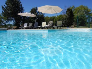 Pool - Independent house with heated pool near Montignac, pets allowed (Auriac-du-Périgord)