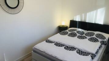 2 bedrooms, iron/ironing board, travel crib, WiFi