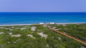 Private beach