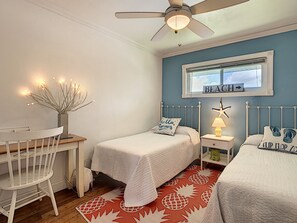 2 bedrooms, iron/ironing board, WiFi, bed sheets