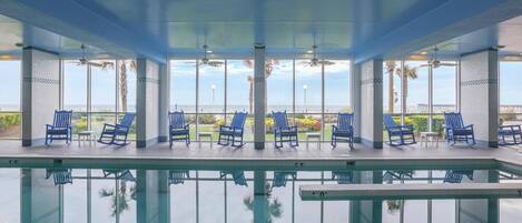 Indoor pool, a heated pool