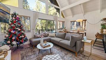 TV, fireplace, offices