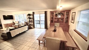 Smart TV, video games, DVD player, table football