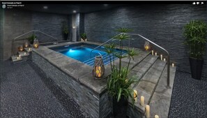 Indoor pool, outdoor pool