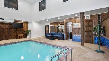 Indoor pool, a heated pool
