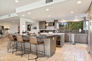 Fridge, microwave, oven, stovetop - Chino Canyon, Mid Century Modern, Palm Springs Hills Estate (Palm Springs)