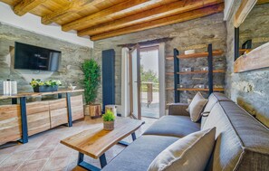 Smart TV, chimenea, consola de videojuegos y reproductor de DVD 