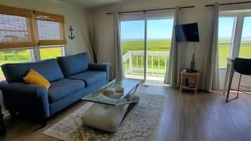 Smart TV, DVD player, ping pong, books