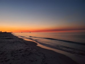 Catch the sunrise in the summer time on the east side of the beach.