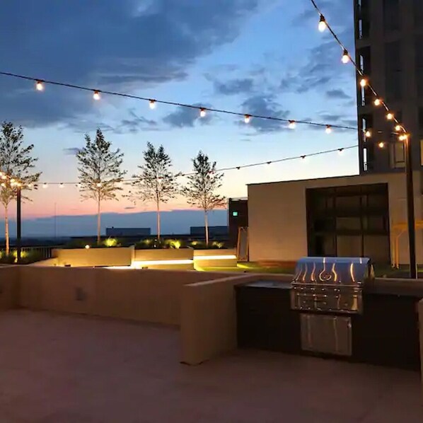 Terrace/patio - LIXURY HIGH RISE APARTMENT IN THE HEART OF TYSONS CORNER (The Boro) balcony view (Tysons)