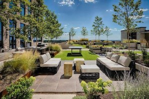 Outdoor dining - LIXURY HIGH RISE APARTMENT IN THE HEART OF TYSONS CORNER (The Boro) balcony view (Tysons)