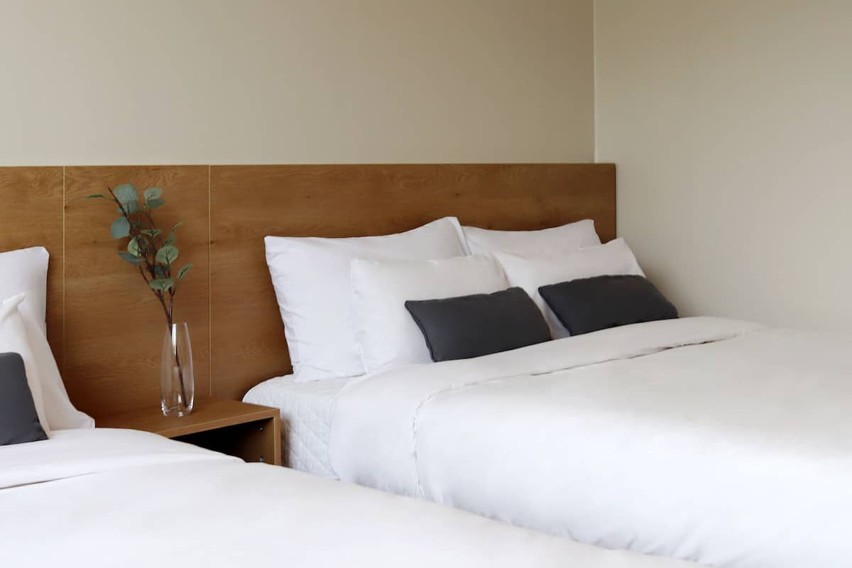 1 bedroom, blackout curtains, free wifi, bed sheets