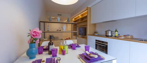 家庭公寓, 2 间卧室 (Mina Apartment 100m From Sea) | 餐厅
