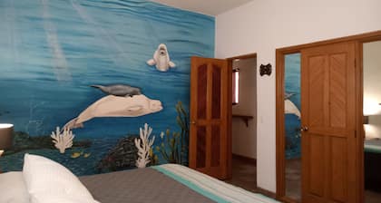 Room #6 Master with one king size bed, one double bed & one double bunk bed