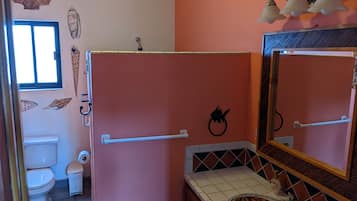 Hair dryer, towels
