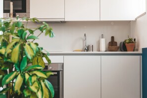 Oven, dishwasher, cookware/dishes/utensils