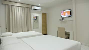 Standard Double or Twin Room | Minibar, in-room safe, laptop workspace, iron/ironing board