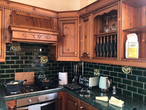 Fridge, oven, dishwasher, electric kettle