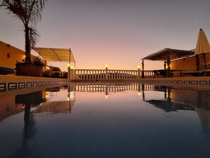 屋外プール、温水プール