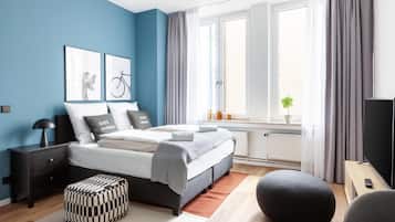 Apartment, 1 Queen-Bett (Bremen Hutfilterstraße | Suite M) | 1 Schlafzimmer, Schreibtisch, laptopgeeigneter Arbeitsplatz