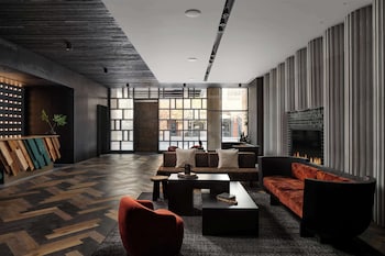 Hotel entrance and lobby at Thompson Austin, by Hyatt