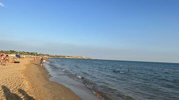 Chaises longues, serviettes de plage