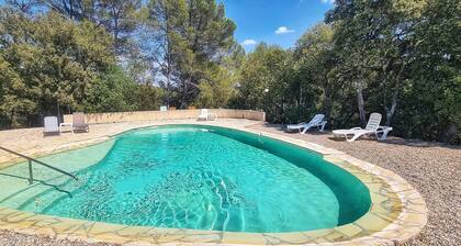 Gîte in a peaceful setting between olive trees and swimming pool