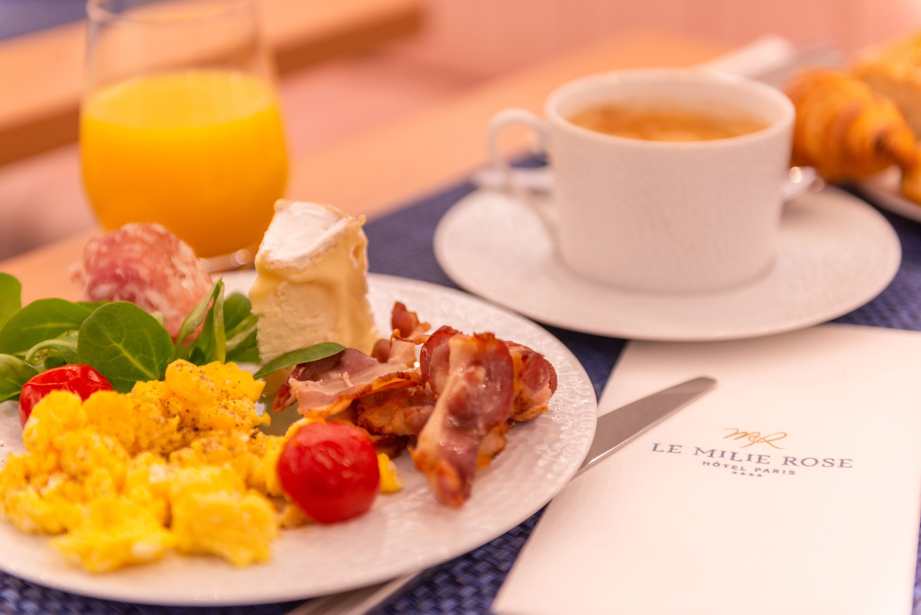 daily buffet breakfast (eur 17 per person)