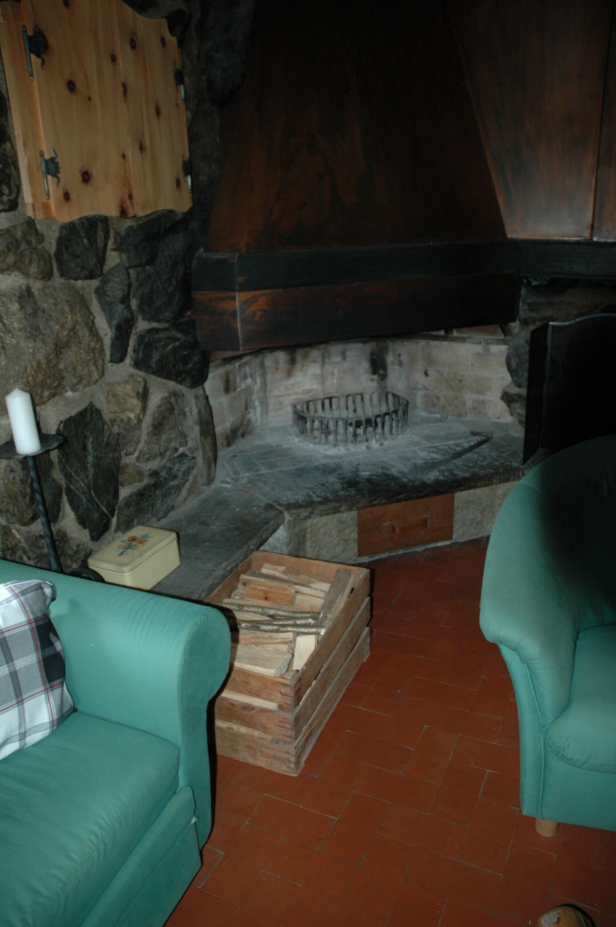 Our holiday home is built in logcabin style. 