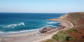 Beach nearby, sun loungers