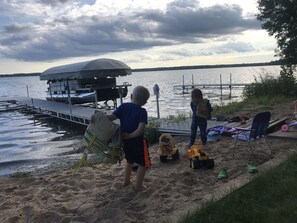 Vlak bij het strand