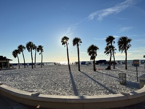 Sun loungers, beach towels