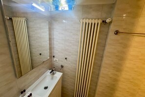 Shower, hair dryer, bidet, shampoo