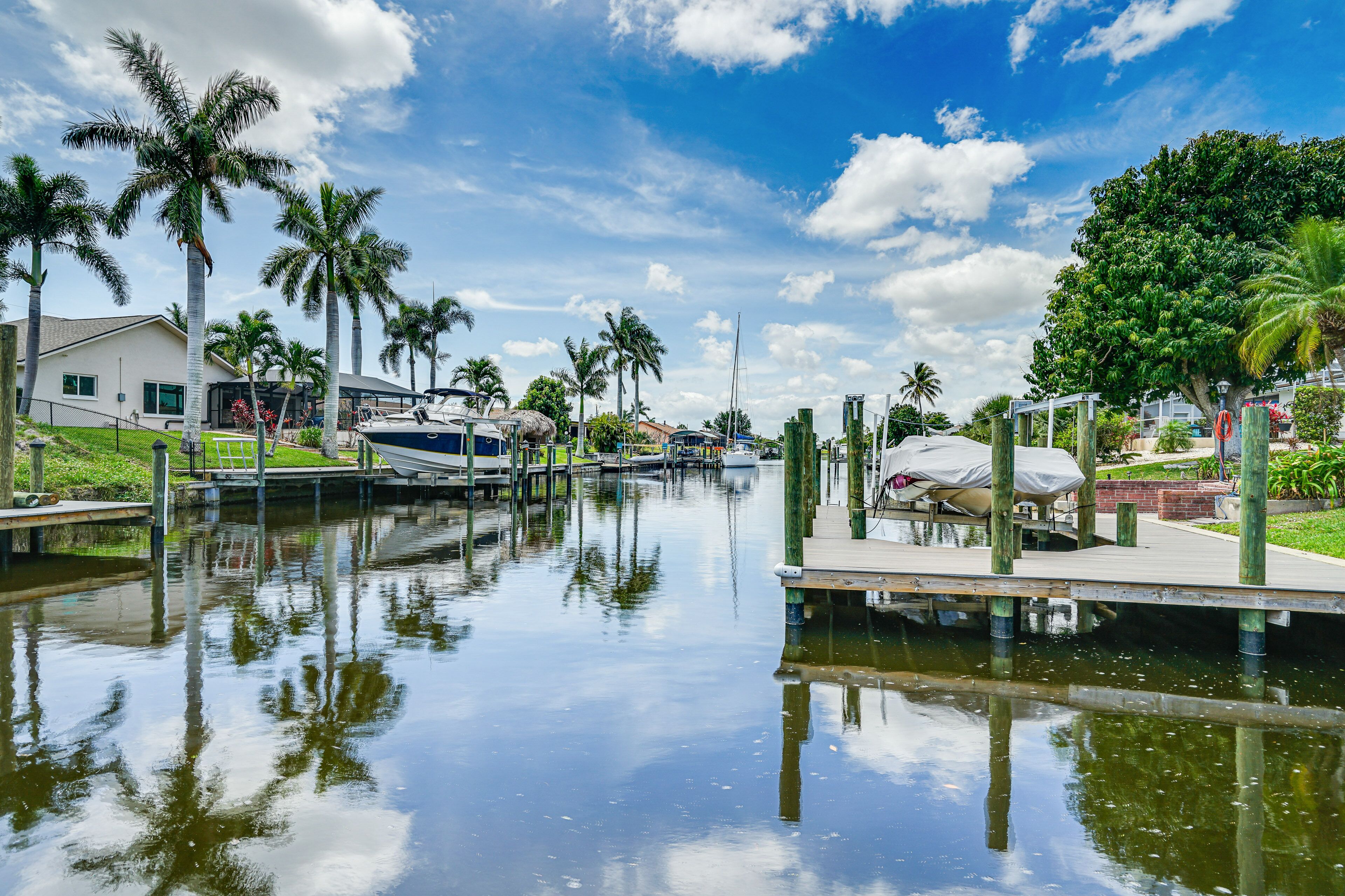 Tropical Cape Coral Villa w/ Boat Dock!