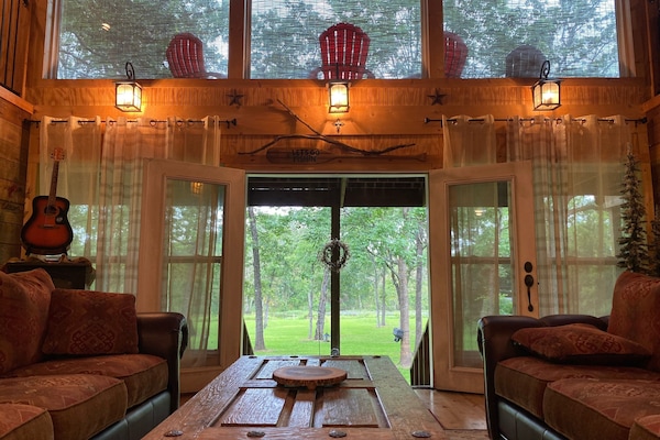 Stunning wow factor!  Put your feet up on the coffee table and Watch wildlife