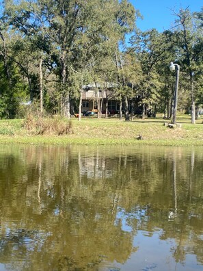 Property grounds - ChristmasCabinOnTheCreek-Lake Limestone-all year tasteful rustic charm & grace. (Groesbeck)