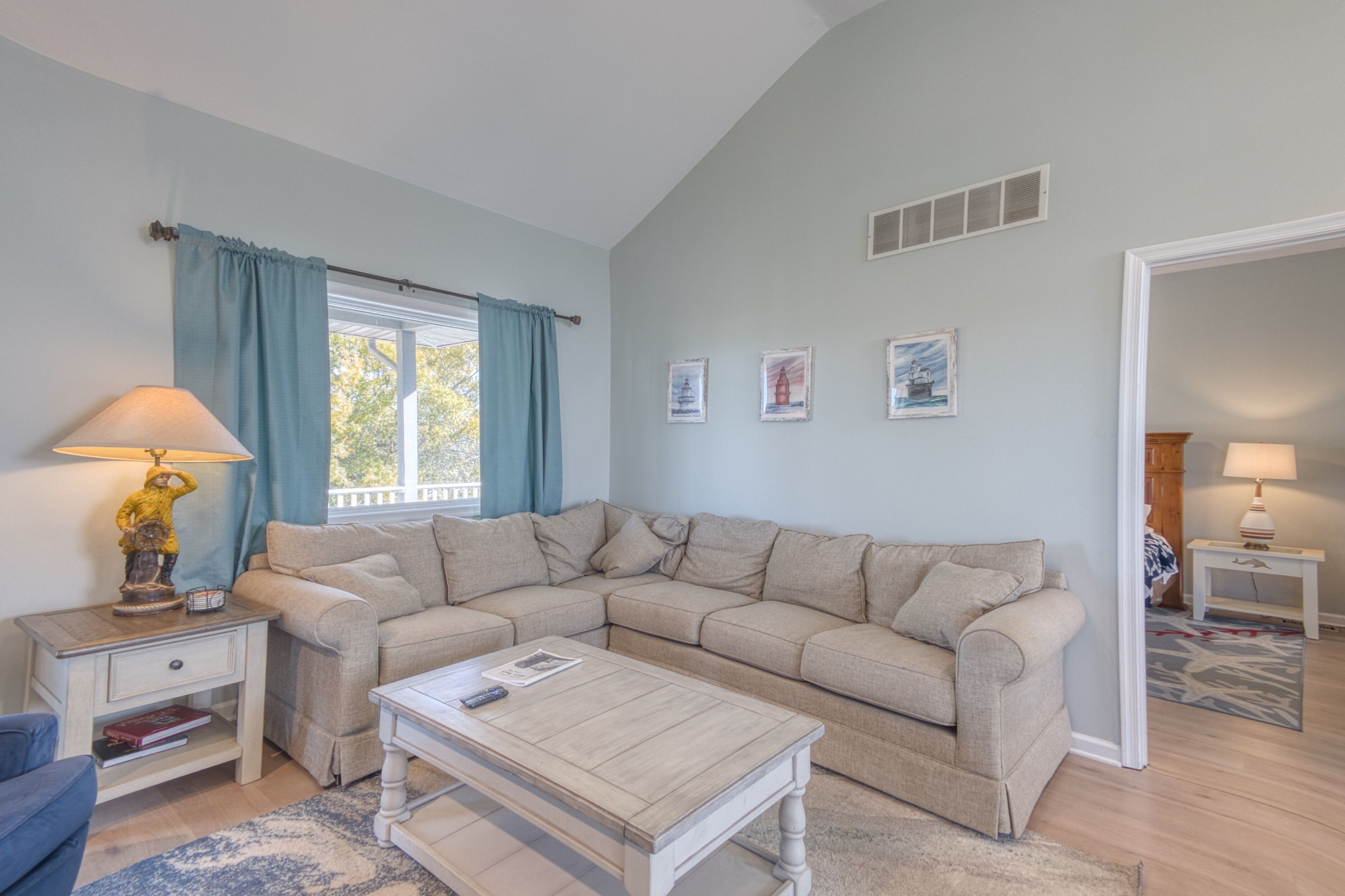 Smart TV, DVD player, books, video library