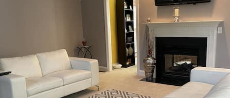 TV connectée, cheminée